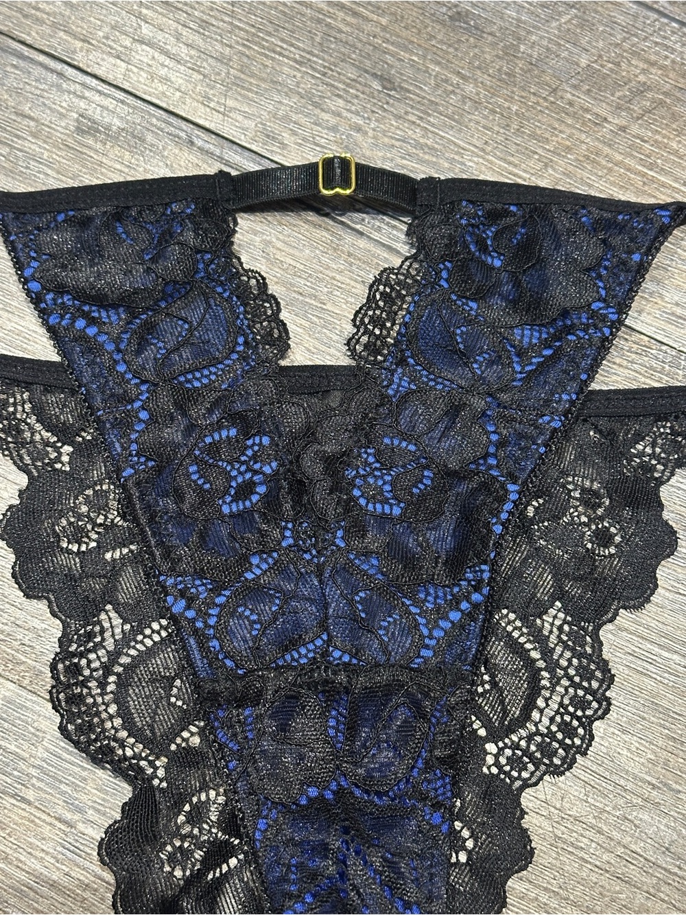 Seven Til Midnight Panties Blue and Black Medium NWOT - Picture 3 of 6